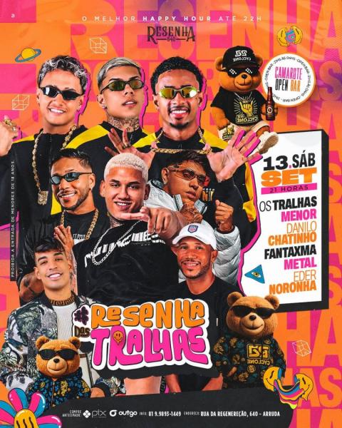 Os Tralhas, Menor, Danilo Chatinho, Fantaxma, Metl e Eder Noronha - Resenha dos Tralhas