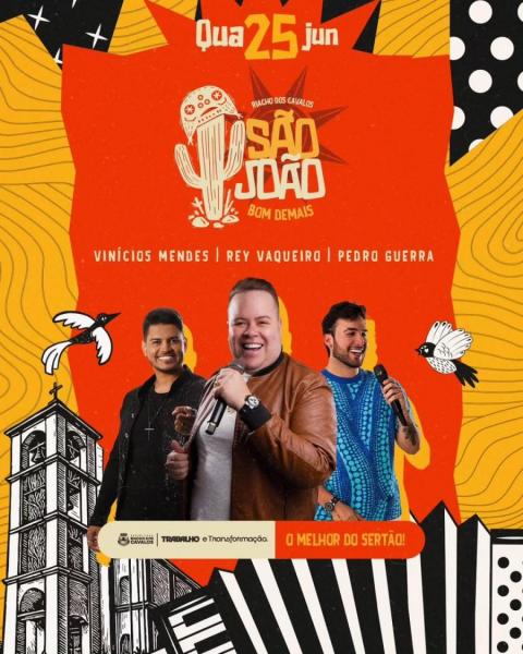 Rey Vaqueiro, Vinícius Mendes e Pedro Guerra