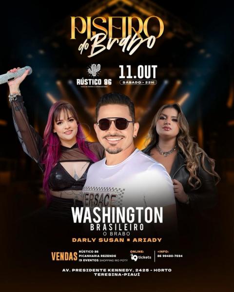 Washington Brasileiro, Darly Susan e Ariady - Pireiro do Brabo