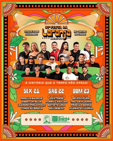 Beleza Pura, Trio da Huanna, Priscila Senna e Iguinho & Lulinha - 31ª Festa da Laranja