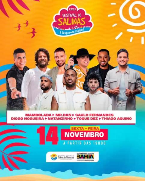Mambolada, Mr. Dan, Saulo Fernandes, Diogo Nogueira, Natanzinho, Toque Dez e Thiago Aquino - Festival de Salinas 2025