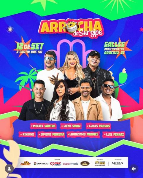 Mikael Santos, Liene Show, Lukas PAssos, Rikinho, Simone Morena, Luanzinho Moraes e Luiz Ferraz - Arrocha da Sergipe 2025