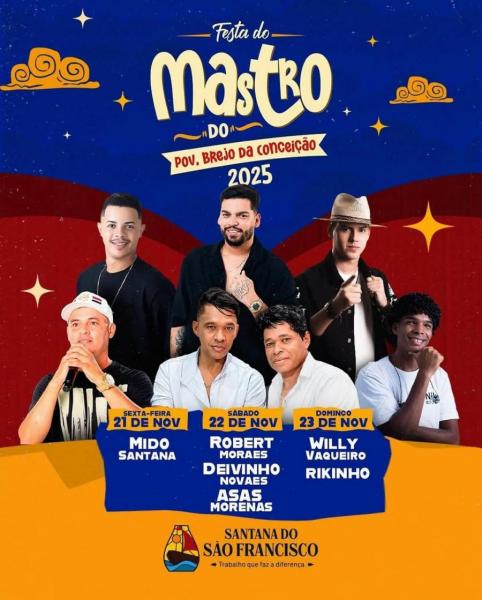 Robert Moraes, Deivinho Novaes e Asas Morenas - Festa do Mastro 2025