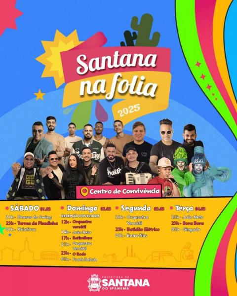 Deuses do Swing, Turma da Pisadinha e Kriativoz - Santana na Folia 2025