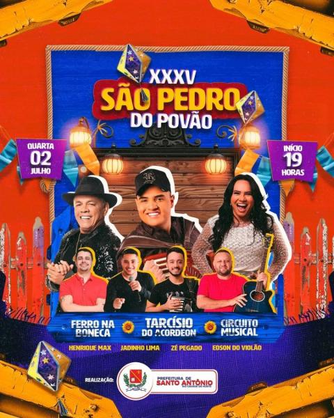 Tarcísio do Acordeon, Ferro na Boneca e Circuito Musical - XXXV São Pedrão 2025