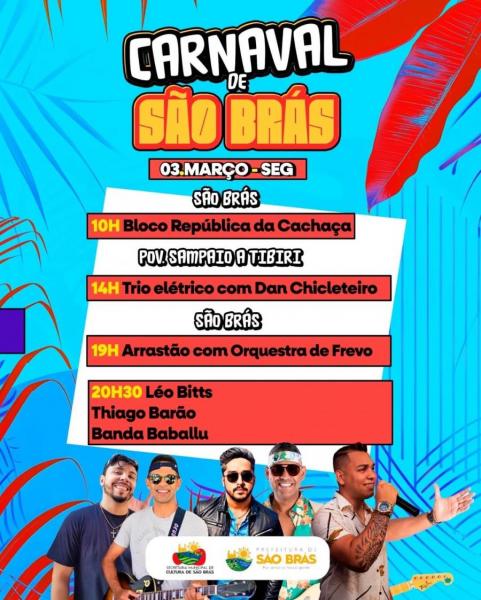 Dj Léo Bitts, Thiago Barão e Banda Baballu - Carnaval de São Brás 2025