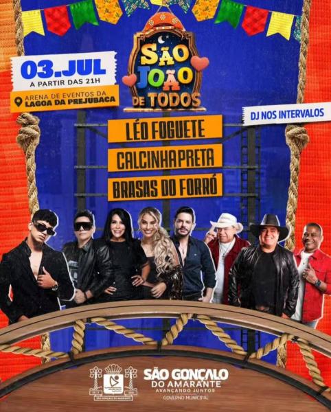 Léo Foguete, Calcinha Preta e Brasas do Forró