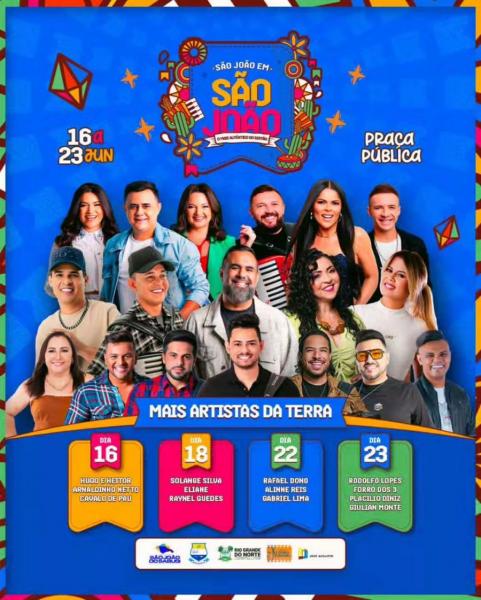 Rodolfo Lopes, Forró dos 3, Placillio Diniz e Giulian Monte - São João em São João 2025