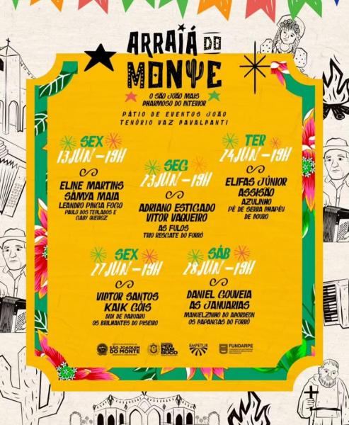 Eline Martins, Sâmya Maia, Leandro Pinga Fogo e Paulo dos Teclados & Gaby Queiroz - Arraiá do Monte 2025