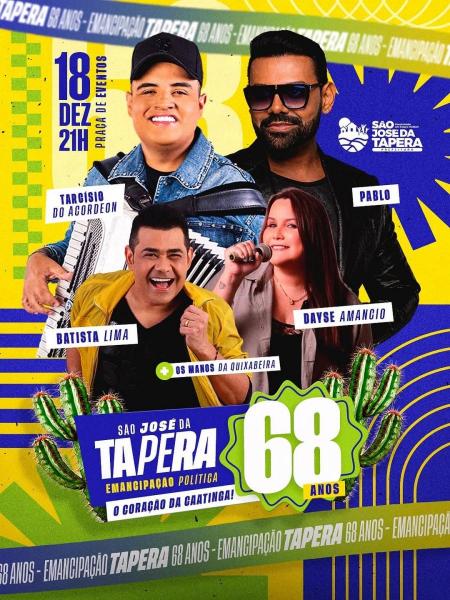 Tarcísio do Acordeon, Pablo, Batista Lima e Dayse Amancio