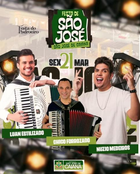 Luan Estilizado, Chico Forrozado e Nuzio Medeiros - Festa de São José