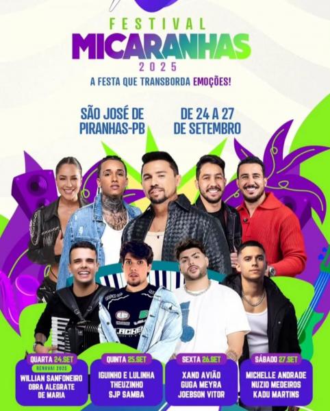Michelle Andrade, Nuzio Medeiros e Kadu Martins - Micaranhas 2025