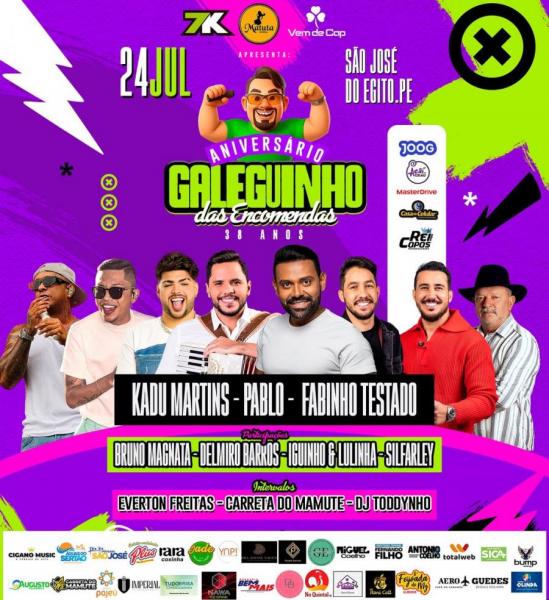 Kadu Martins, Pablo e Fabinho Testado - Aniversário Galeguinho das Encomendas