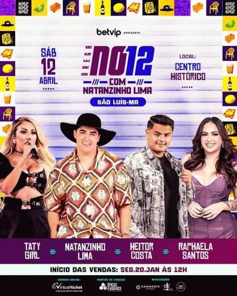 Natanzinho Lima, Taty Girl, Heitor Costa e Raphaela Santos - Brega no 12