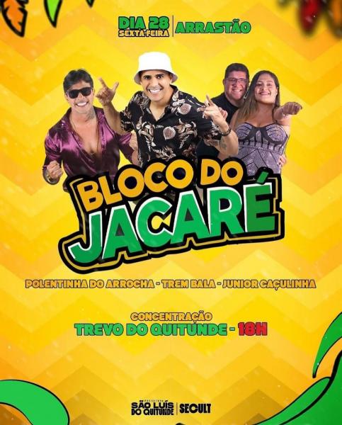 Polentinha do Arrocha, Trem Bala e Junior Caçulinha - Bloco do Jacaré