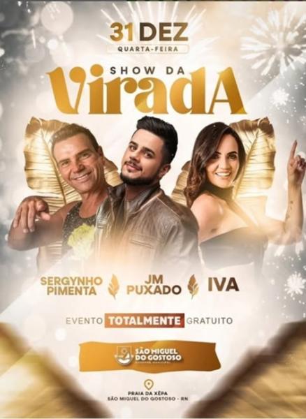 Sergynho Pimenta, JM Puxado e Iva - Show da Virada