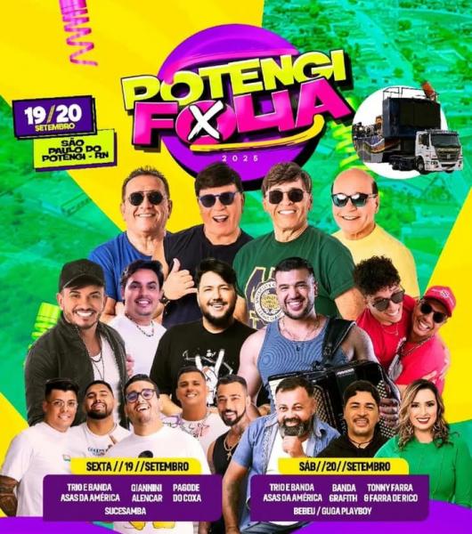 Asas da América, Giannini Alecar, Pagode do Coxa e Sucesamba - Potengi Folia 2025