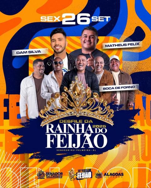 Dam Silva, MAtheus Felix e Boca de Forno - Desfile da RAinha do Feijão 2025