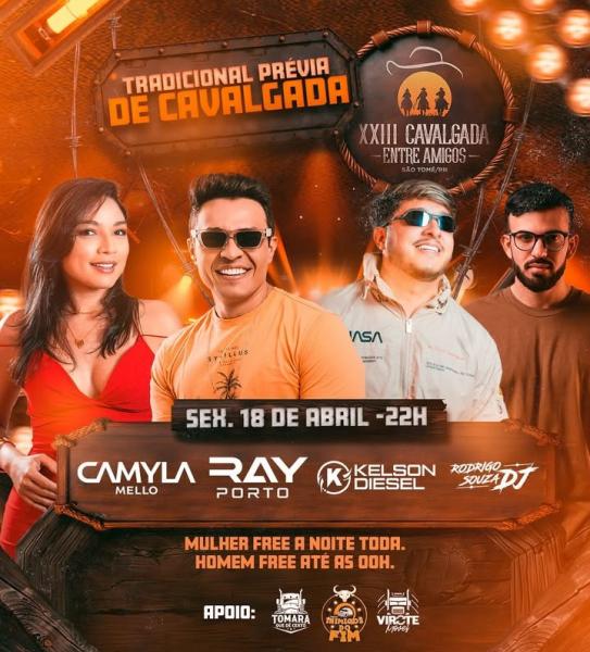 Camyla Mello, Ray Porto, Kelson Diesel e Rodrigo Souza Dj - Prévia da XXIII Cavalgada Entre Amigos