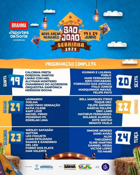 Bell Marques, Toque Dez, Felipe Amorim, Marcia Fellipe, Eric Land, Matheus Fernandes, Solange Almeida, Xote Sertão e Renato Vilela