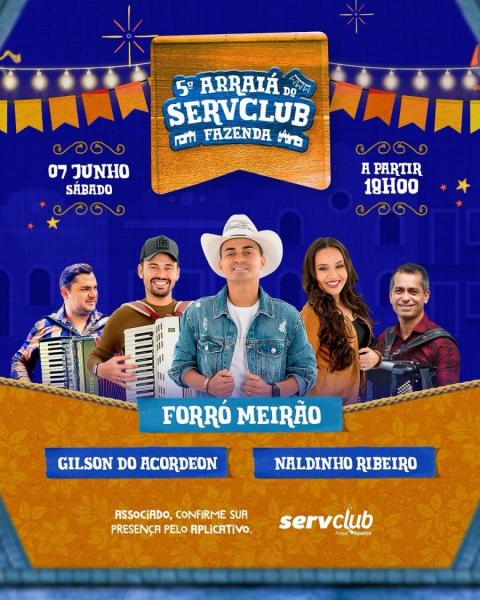 Forró Meirão, Gilson do Acordeon e Naldinho Ribeiro - 5º Arraiá Servclub Fazenda 2025