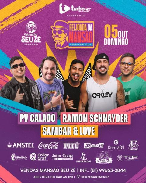 PV Calado, Ramon Schnayder e Sambar & Love - Feijoada da Mansão