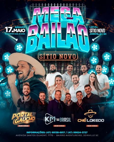Portal Gaúcho, KM do Brasil e Chê Lokedo - Mega Bailão