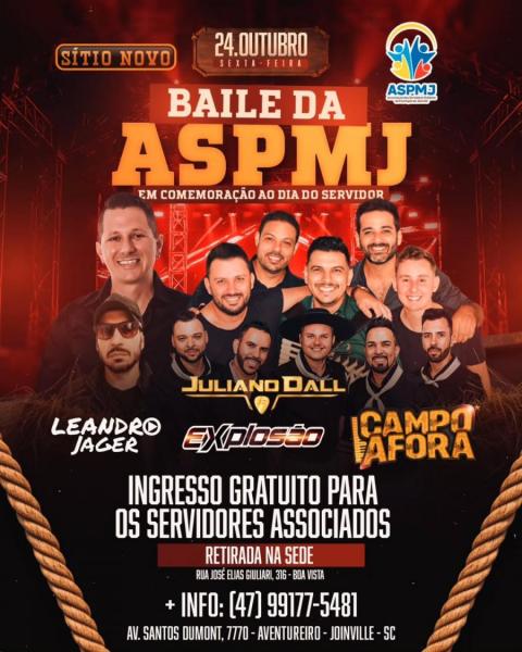 Juliano Dall, Leandro Jager, Explosão e Campo Afora - Baila da ASPMJ 2025