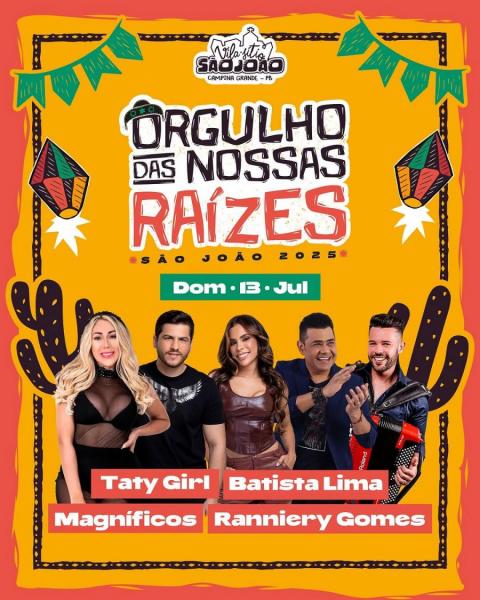 Taty Girl, Batista Lima, Magníficos e Ranniery Gomes