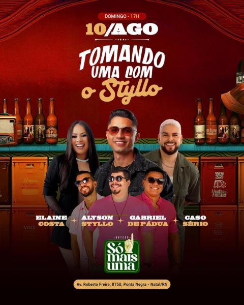 Alyson Styllo, Elaine Costa, Gabriel de Pádua e Caso Sério - Tomando uma com o Styllo