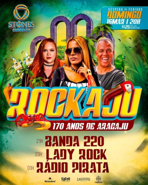 Banda 220, Lady Rock e Rádio Pirata - Rockaju 2025