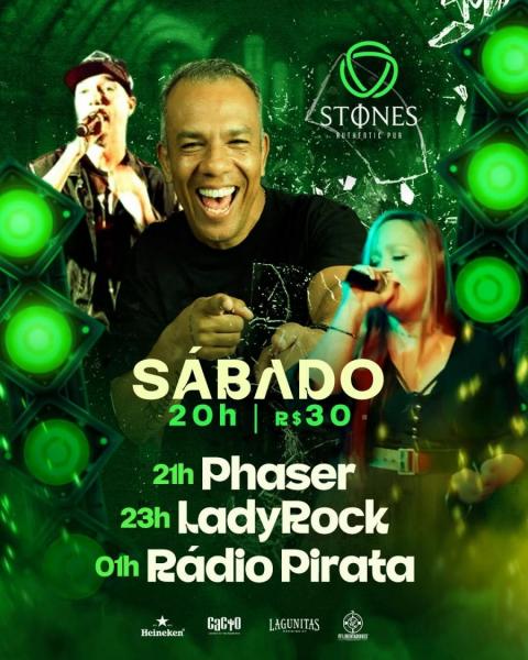 Phaser, LadyRock e Rádio Pirata