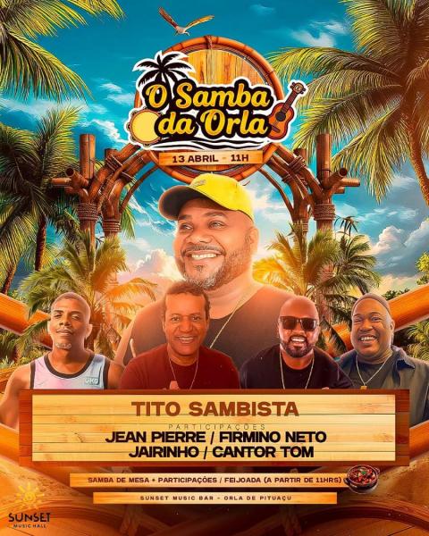 Tito Sambista, Jean Pierre, Firmino Neto, Jairzinho e CAntor Tom - O Samba da Orla