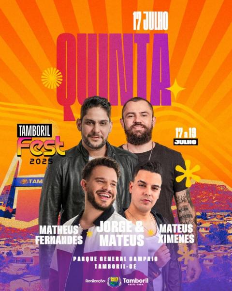 Jorge & Mateus, Matheus Fernandes e Mateus Ximenes - Tamboril Fest 2025