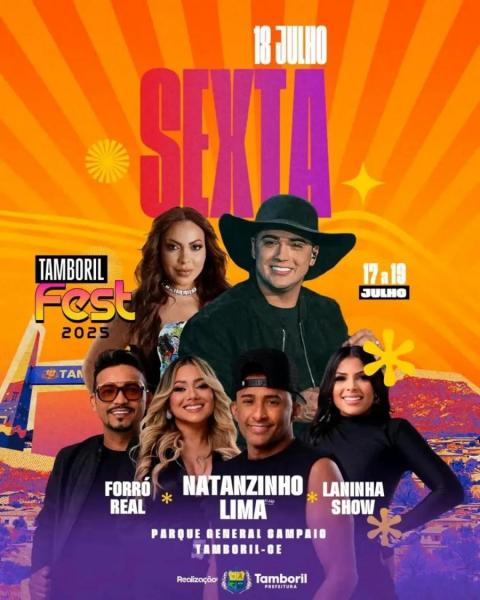 Natanzinho Lima, Forró Real e Laninha Show - Tamboril Fest 2025