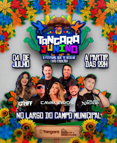 Forró de Griff, Cavaleiros do Forró e Felipe Xegado - Tangará Junino 2025