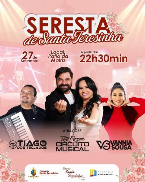 Tetê Pessoa & Circuito Musical, Tiago dos Teclados e Vannia Sousa - Seresta de Santa Teresinha