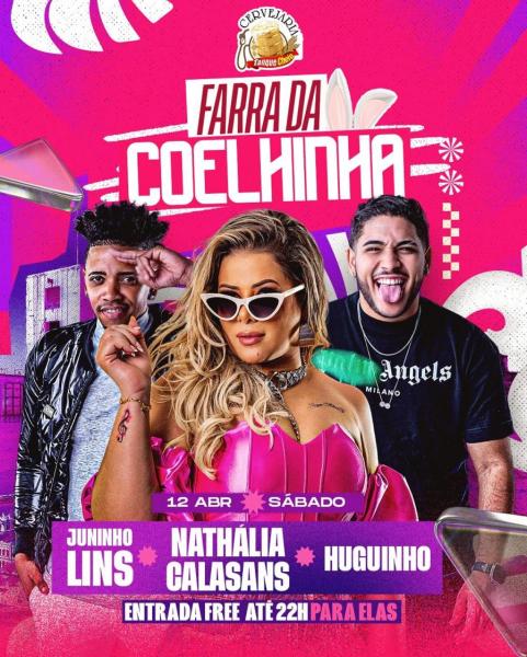 Nathália Calasans, Juninho Lins e Huguinho - Farra da Coelhina