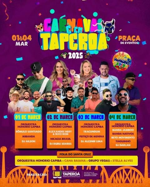 Rômulo Santiago, Mibanda e Dj Ailson - Carnaval é em Taperoá 2025
