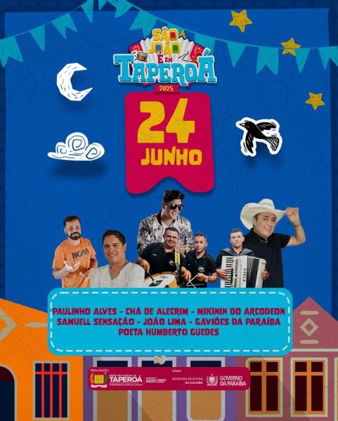 Paulinho Alves, Chã de Alecrim, Mikinnin do Acordeon, Samuell Sensação, João Lima, Gaviões da Paraíba e Poeta Humberto Guedes