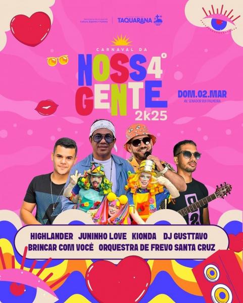 Highlander, Juninho Love, Kionda, Dj Gusttavo, Brincar com Você e Orquestra de Frevo Santa Cruz - Carnaval da Nossa Gente 2k25