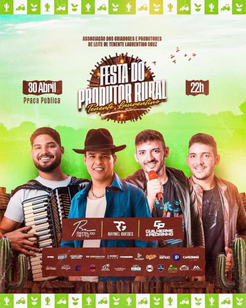 Raynel Guedes, Guilherme & Pedrinho e Reinado Netto - Festa do Produtor Rural
