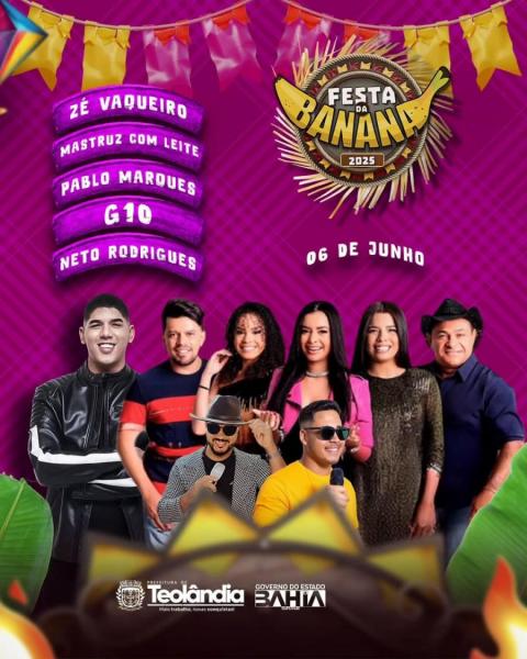 Zé Vaqueiro, Mastruz com Leite, Pablo Marques, G10 e Neto Rodrigues - Festa da Banana 2025