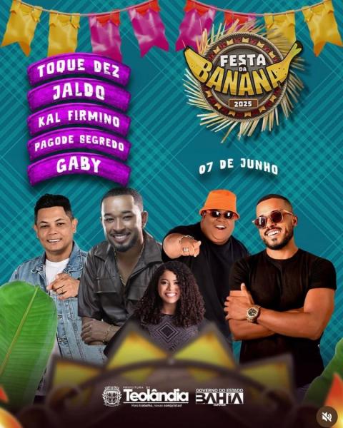 Toque Dez, Jaldo, Kal Firmino, Pagode Segredo e Gaby - Festa da Banana 2025