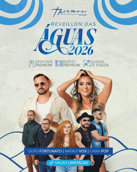 Guto Fortunato, Nataly Vox e Caixa Pop - Réveillon das Águas 2026