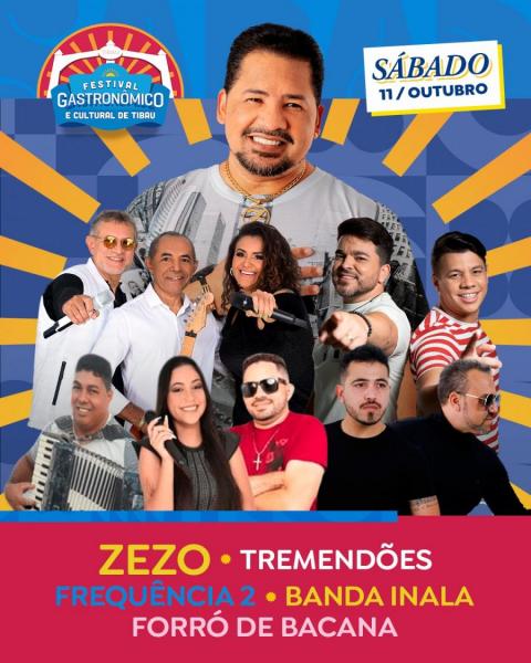 Zezo, Tremendões, Frequência 2, Banda Inala e Forró de Bacana - Festival Gastronômico de Tibau 2025