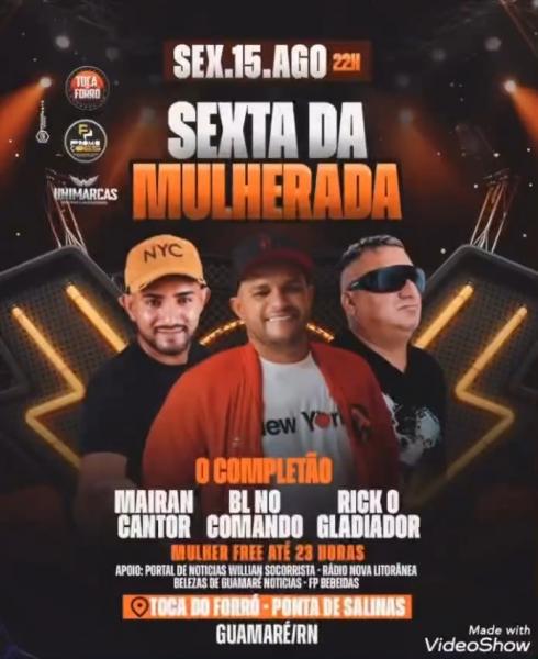 O Completão, Mairan Cantor, BL no Comando e Rick O Gladiador - Sexta da Mulherada