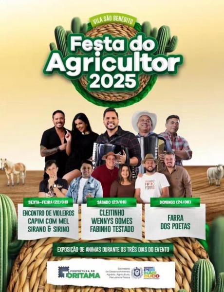 Clleitinho, Wennys Gomes e Fabinho Testado - Festa do Agricultor 2025