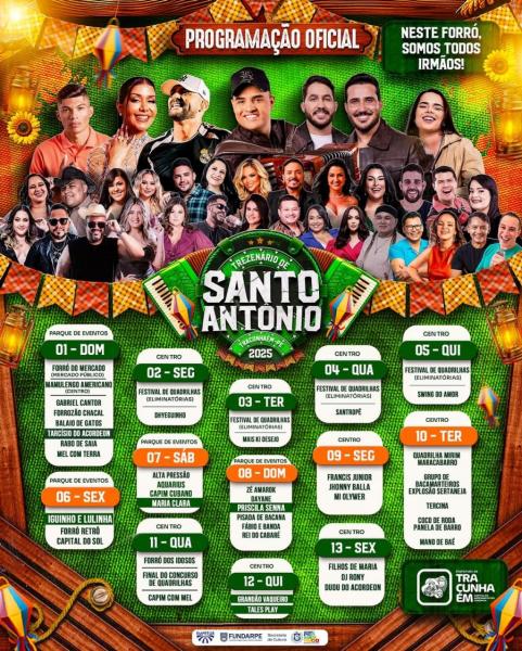 Priscilla Senna, Zé Amarok, Dayane, Pisada de Bacana e Rei do Cabaré