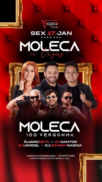 Moleca 100 Vergonha, Álvaro Neto, CH Cantor, Dj Jardel e Dj Johnny Garcia